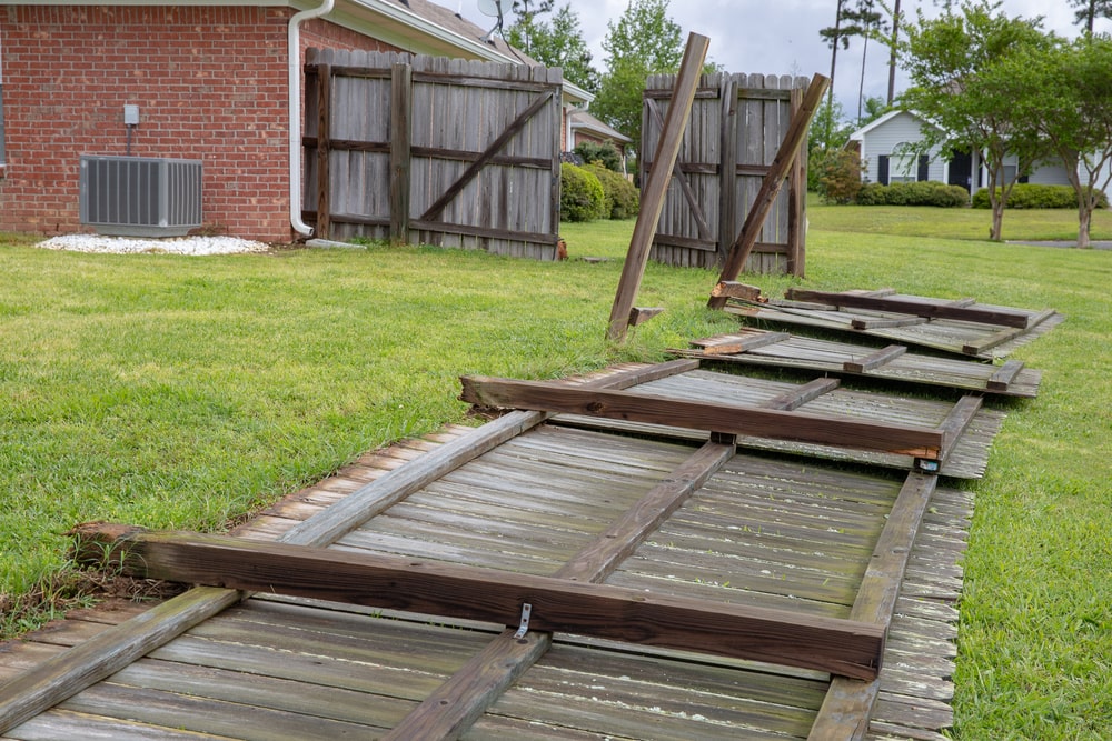 Texas Storm Damage Fence Repair