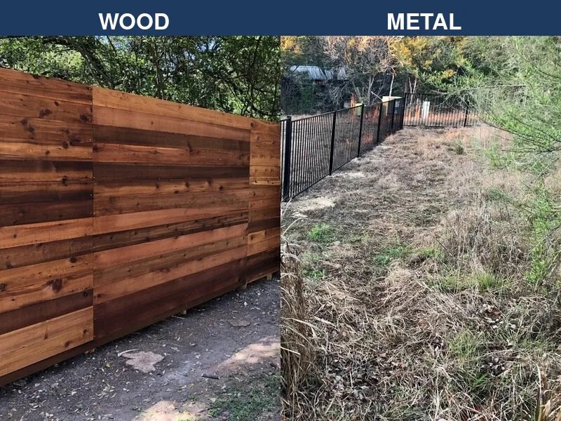 Wood vs Metal Fence Comparison