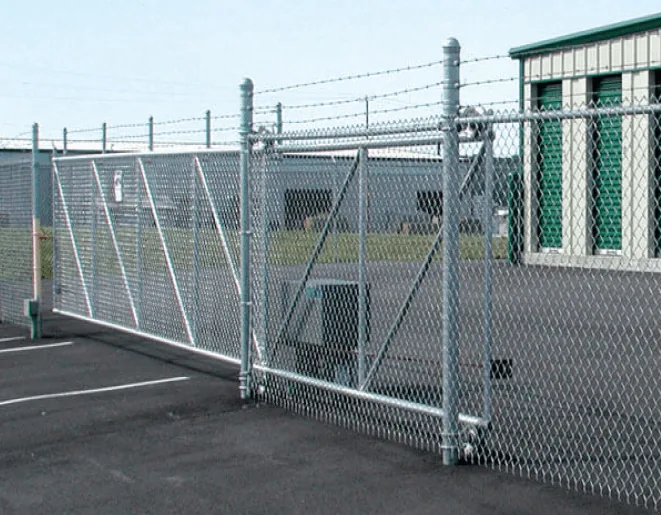 Security chain link fence commercial
